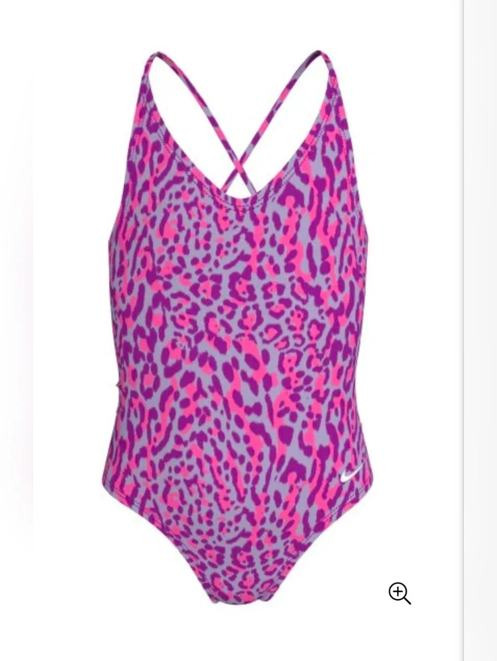 Nike Swim Girls Wild Lace Up One Piece Swimsuit S M